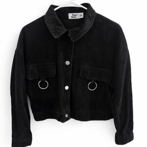 Tiger Mist black Utility corduroy cropped jacket Women’s sz XS